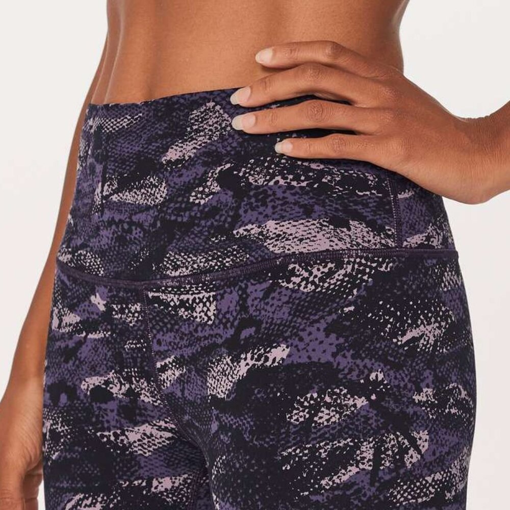 Lululemon Align Pant II (25") Rip Wave Purple Thunder Black - NWT - Size 8